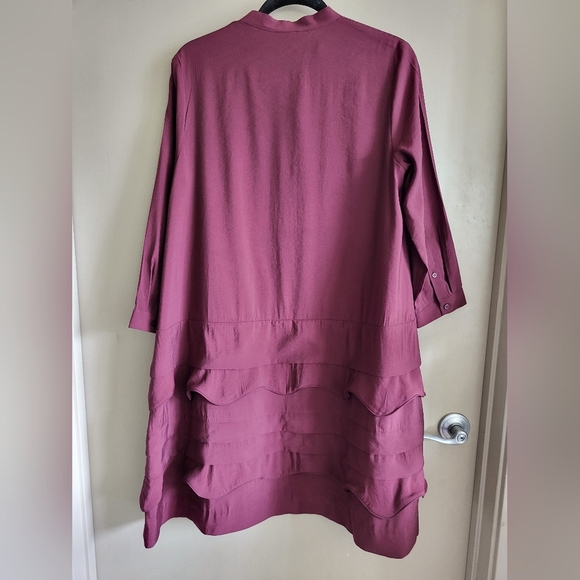 COS Scalloped Trim Layered Ruffle Dress - Picture 9 of 10